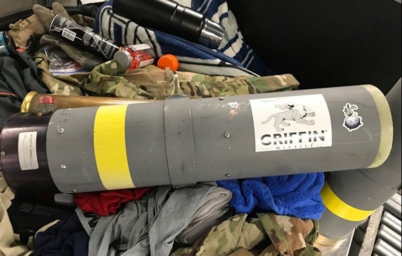 US airport security finds 'souvenir' missile launcher in checked bag