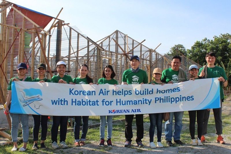 Korean Air builds homes with Habitat for Humanity in Negros Occidental