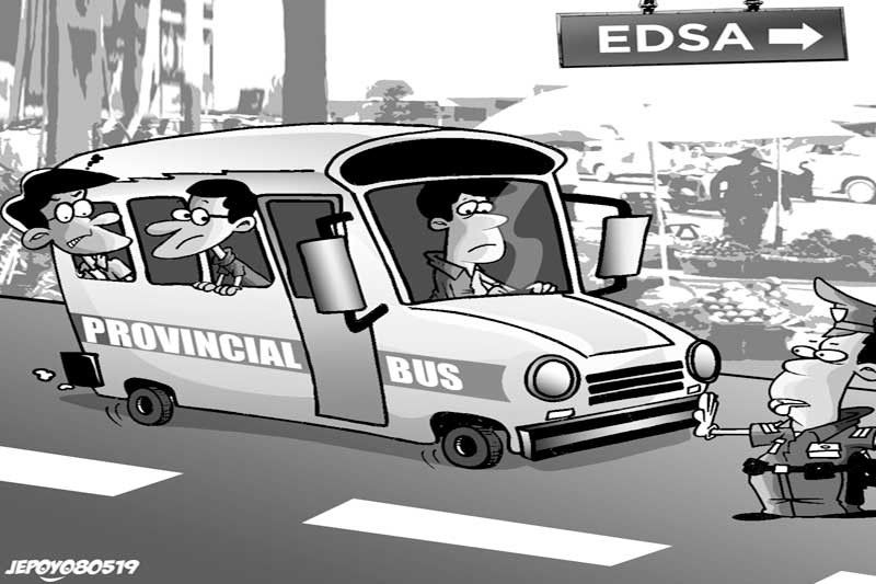 EDITORYAL - Provincial bus ban sa EDSA, isip-isip muna