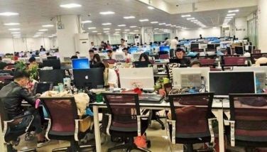 File photo shows a typical office of a licensed Philippine Offshore Gaming Operator or POGO.
