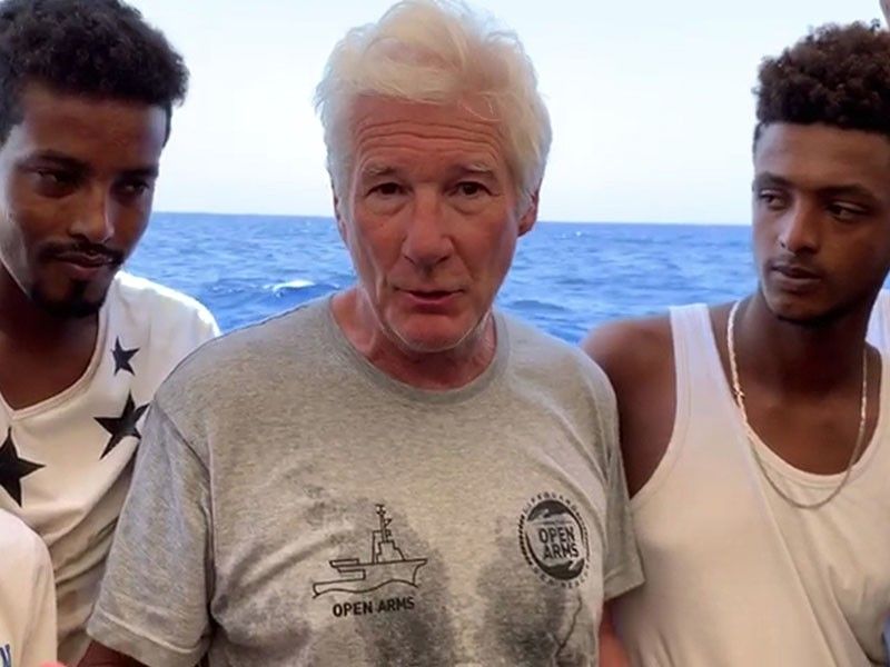 Rescue ship picks up 85 as Richard Gere shines light on migrant plight