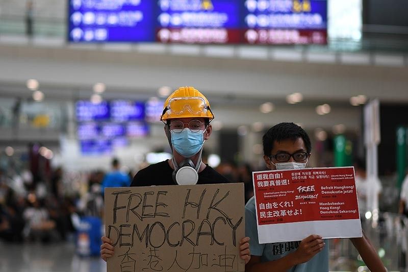 Hong Kong airport says flights canceled due to protests