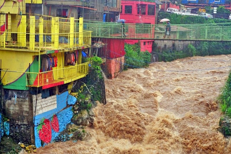 Monsoons inundate Baguio, Benguet