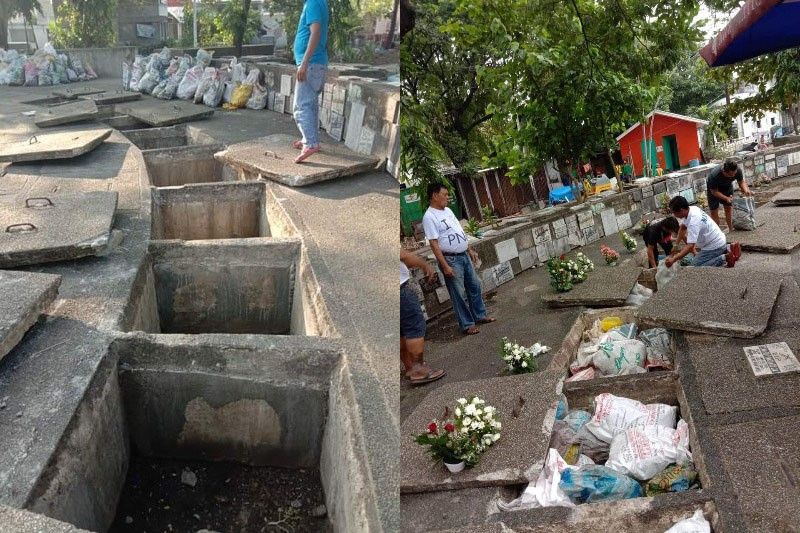 Over 200 bones, remains laid to rest in Manila North Cemetery