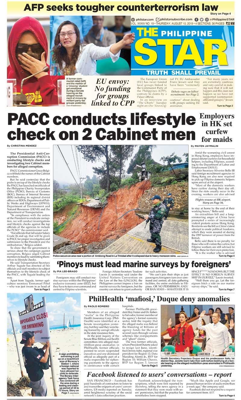 The STAR Cover (August 15, 2019)