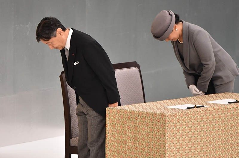 Japan's new emperor speaks of 'deep remorse' in 1st speech marking WWII