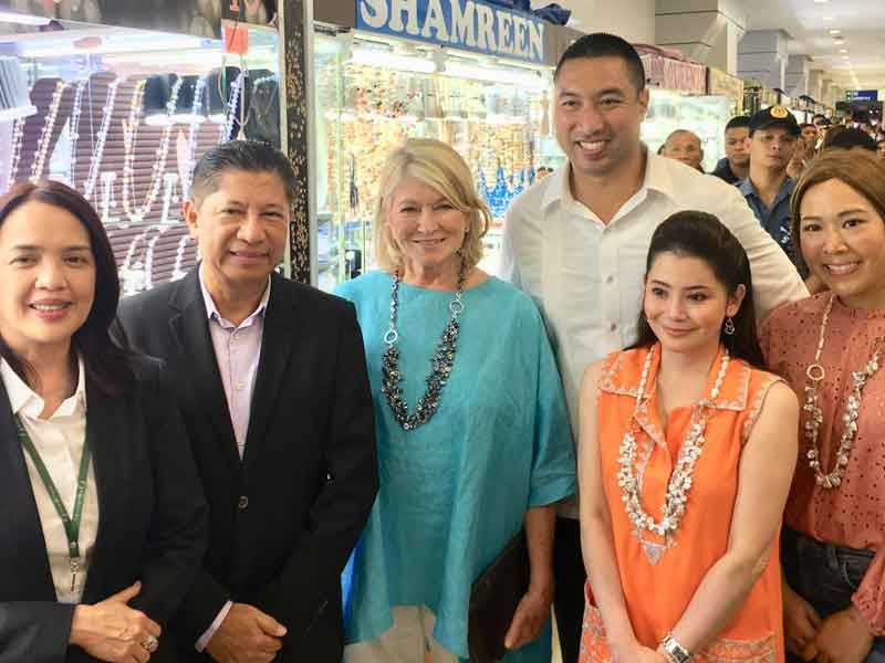 Lifestyle guru Martha Stewart visits the ultimate shopping destination, Greenhills