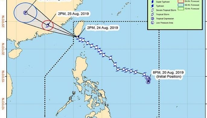 'Ineng' on its way out of PAR, makes landfall in southern Taiwan