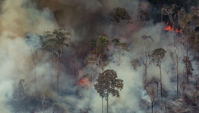 Brazil's army fights Amazon fires after hundreds more flare up