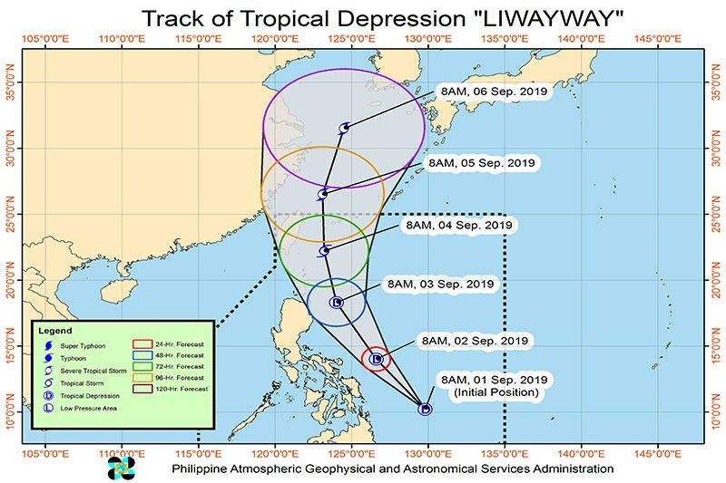 Kabayan exits PAR, LPA off east Mindanao develops into Tropical Depression Liwayway