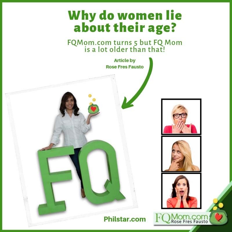 Why do women lie about their age? FQMom.com turns 5 but FQ Mom is a lot older than that!