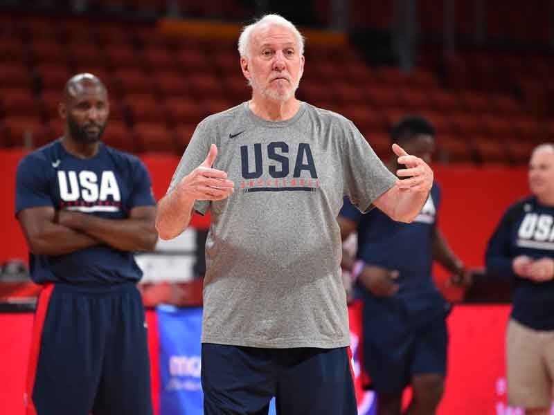 Popovich 'thrilled' as US qualifies for Tokyo 2020 basketball