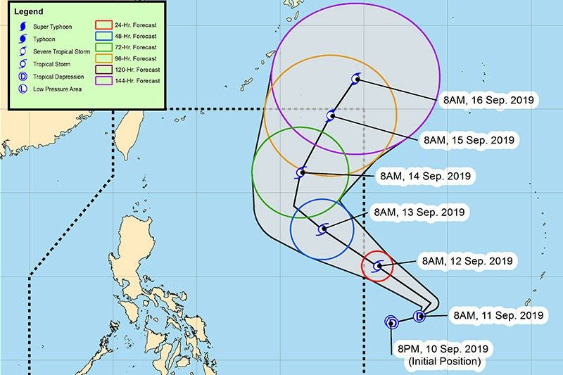 Potential 'Marilyn' to enter PAR within 48 hours, may intensify into tropical storm