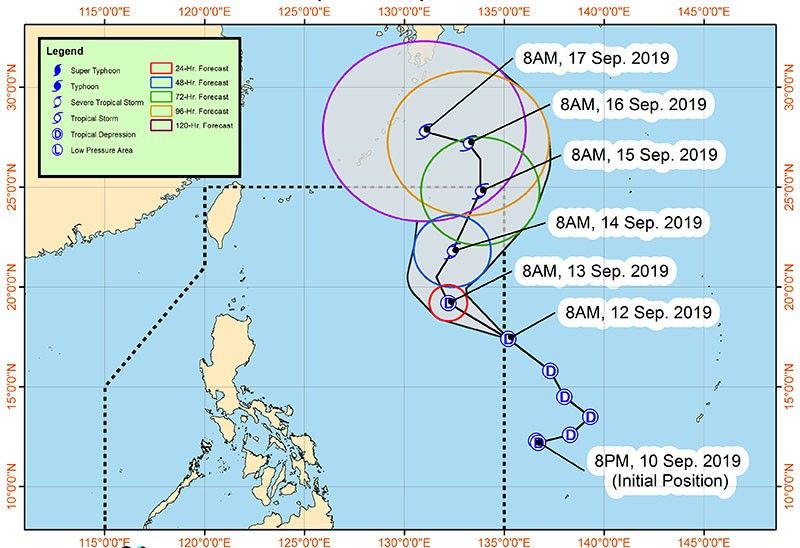 'Marilyn' pumasok na ng PAR, magiging tropical storm sa loob ng 48 oras