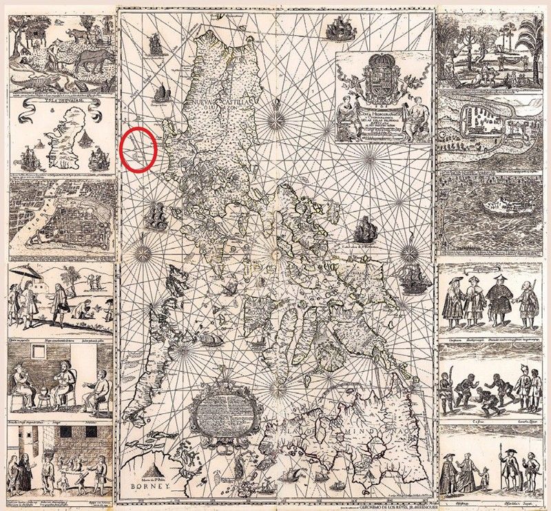 1734 map showing Panatag sold at auction for P46.7 million