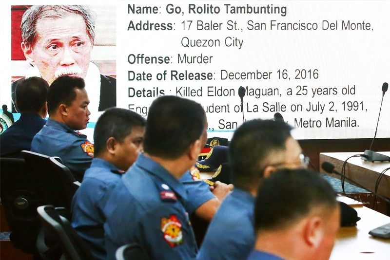 DOJ going through records of freed convicts