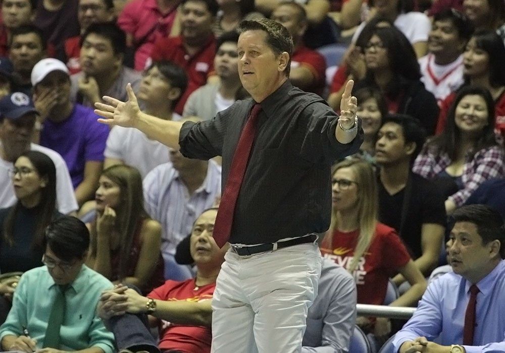 Barangay Ginebra head coach Tim Cone