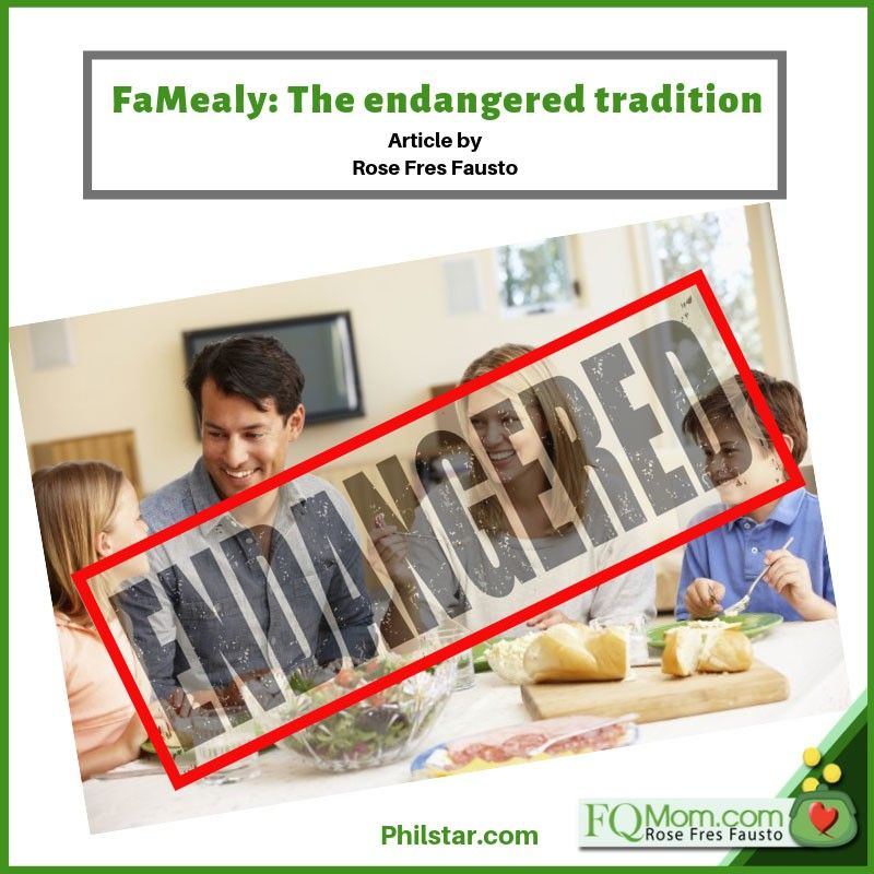 FaMealy: The endangered tradition