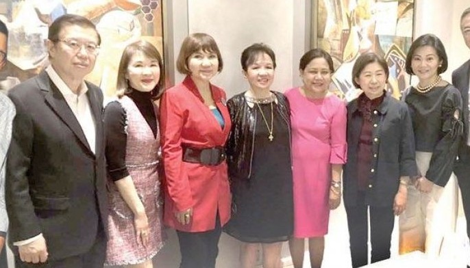 A gathering of friends at Mireio of Raffles