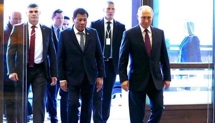 In Russia, Duterte hits 'misguided' drug war critics
