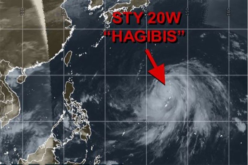Powerful Typhoon Hagibis to enter PAR but won't make landfall