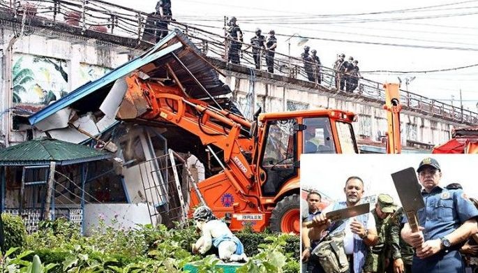 Illegal Bilibid structures demolished