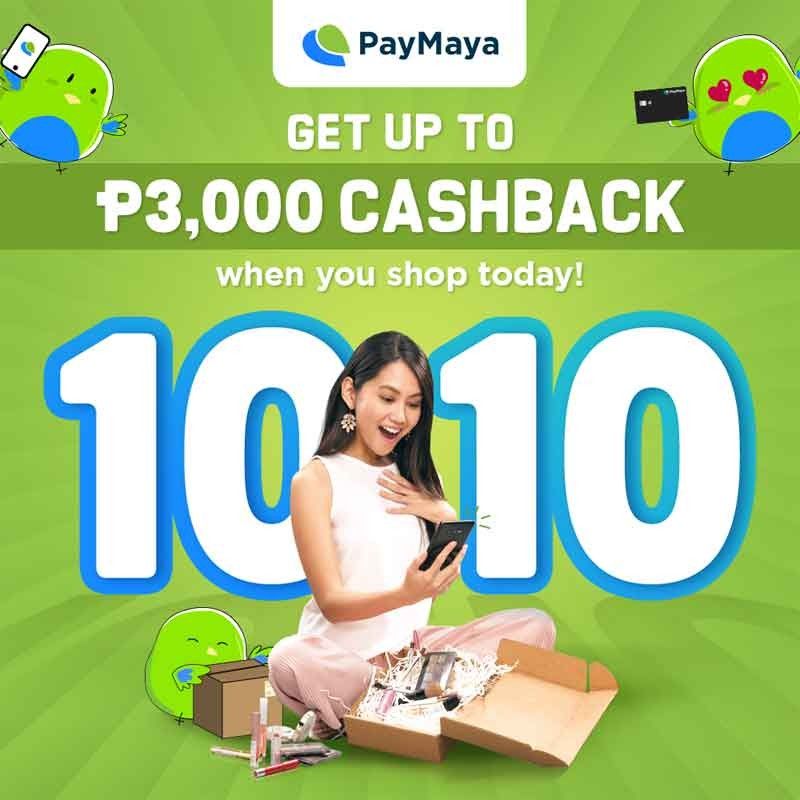 Basta shopping this 10.10 weekend, don't pay cash. PayMaya!