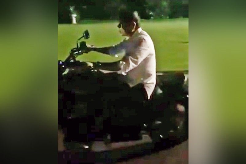 Duterte slightly hurt in big bike spill