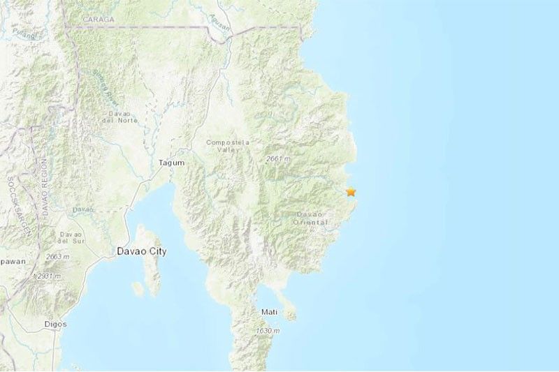 Magnitude 5.2 quake shakes Davao Oriental