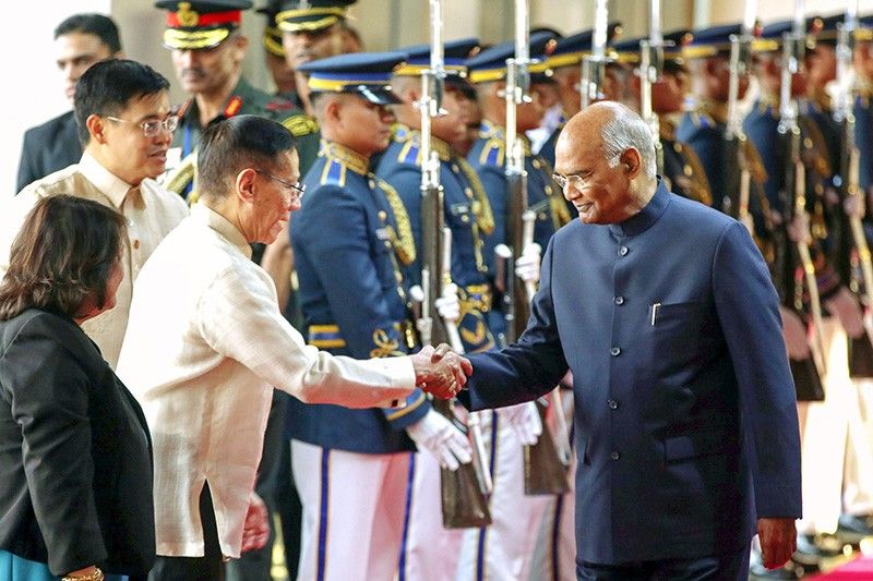 Indian president in Philippines for state visit