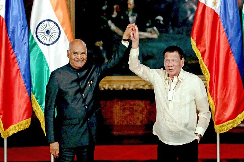 Duterte, Kovind commit to boost Phl-India maritime ties