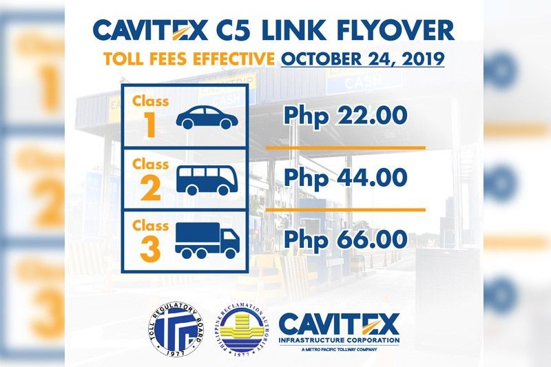 Cavitex C5 Link Expressway to start toll collection on October 24