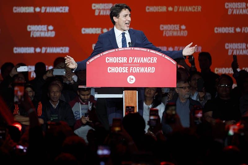 Trudeau's Liberals win Canada vote, will form minority govt