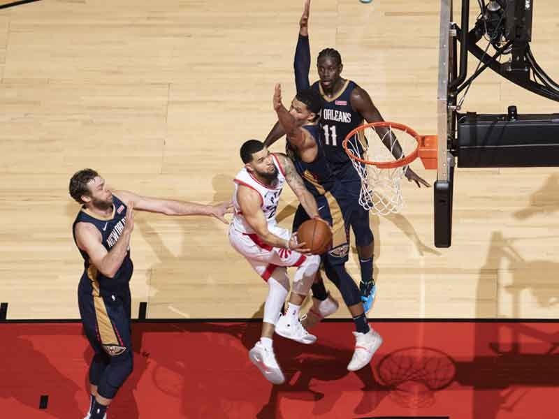 Raptors launch NBA title defense with win over Pelicans