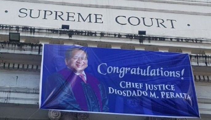Diosdado Peralta bagong chief justice ng Korte Suprema