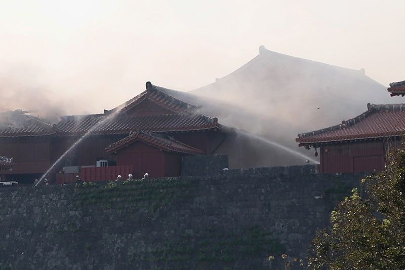 Fire engulfs World Heritage castle in Japan's Okinawa