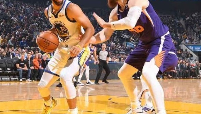 Suns sinilat ang warriors, Curry nabalian ng kamay
