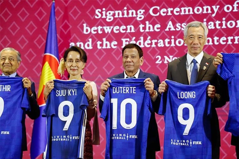 FIFA gave Duterte a number 10 'captain' jersey. He's not the only one