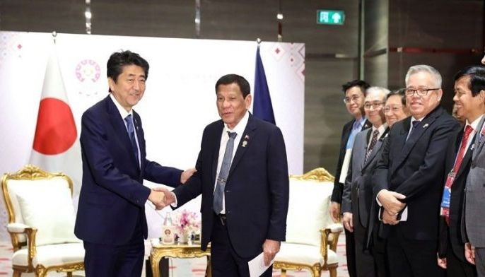 Duterte apologizes to Abe for cutting short Japan trip