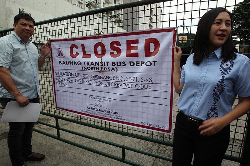 Bus terminal, pinasara ni Mayor Joy