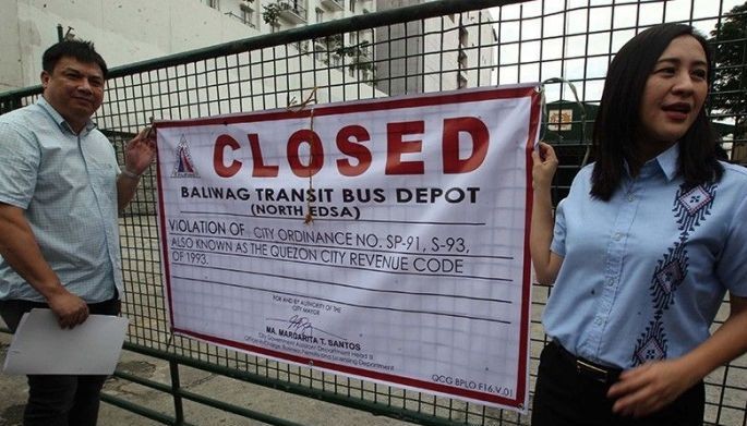 Bus terminal, pinasara ni Mayor Joy