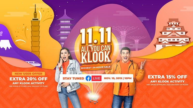 Klook to hold biggest 24-hour sale on November 11