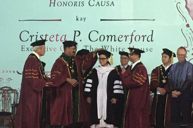 Filipina White House chef receives honorary degree from UP