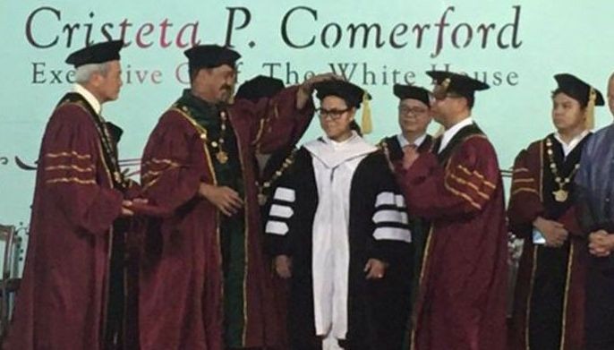 Filipina White House chef receives honorary degree from UP