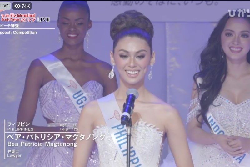 FULL TEXT: Philippines' Bea Patricia Magtanong's Miss International 2019 speech