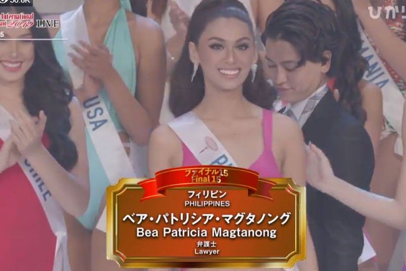 Philippines' Patch Magtanong finishes at Miss International 2019 top 8