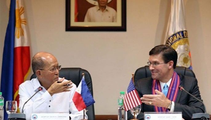 Lorenzana, US Defense chief discuss South China Sea, anti-terrorism efforts