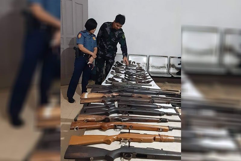In Cebu City Baragays during Oplan Magnum: Guns seized