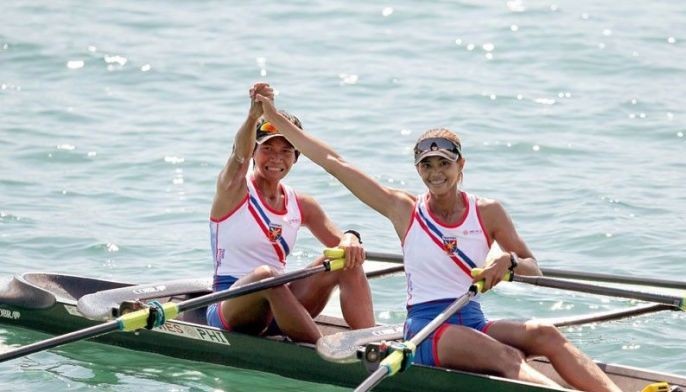 Caballero rows way to second gold medal