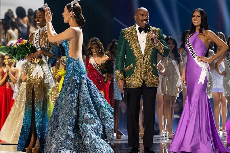 Catriona Gray reacts to South Africaâ��s win, Gazini Ganadosâ�� Miss Universe 2019 performance